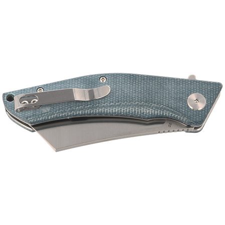 Bestech Knife Cubis Blue Micarta, Stonewashed/Satin D2 (BG42C)