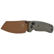 Bestechman Cicada's Wing Knife OD Green G10, Gold 10Cr15MoV (BMK06C)