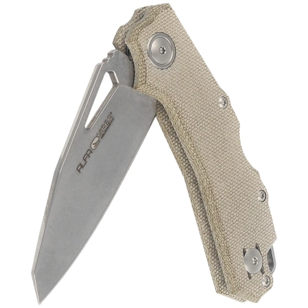 Nóż składany Viper Alfa Green Canvas Micarta, Stonewashed MagnaCut by Simone Tonolli (V6022CG)