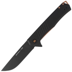 Tekto F1 Alpha Eotech Edition Knife Black G10, Bronze HW, Black D2
