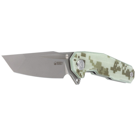 Nóż składany Kubey Carve Digital Camo G10, Beadblasted AUS-10 (KB237H)