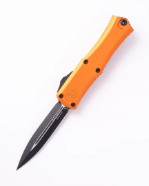 Nóż automatyczny OTF Microtech Hera II Mini D/E Orange Aluminium, Black M390MK by Tony Marfione (1702M-1OR)