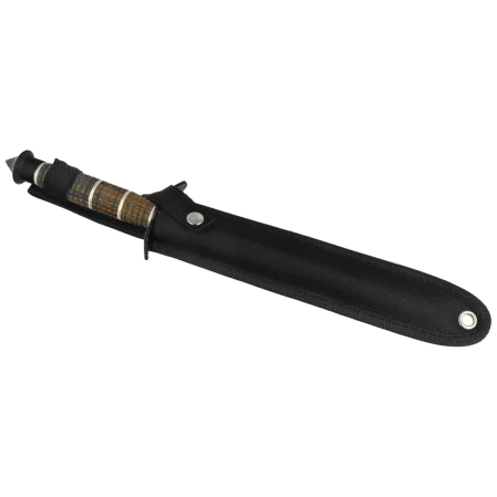 Martinez Albainox Triplex Edge Dagger Aluminium/Wood, Black 3Cr13Mov (32511)