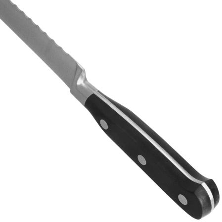 MAM Professional Forged Bread Slicing Black Polimer, Polished X30Cr13 (66813)