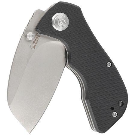 Nóż składany Kubey Karaji Black G10, Bead Blasted D2 (KU180A)