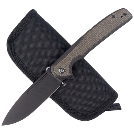 Nóż składany CIVIVI Voltaic Stainless / Green Micarta, Black Stonewashed 14C28N (C20060-3)
