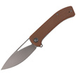 Nóż składany CIVIVI Riffle Brown Micarta, Stonewashed (C2024A)