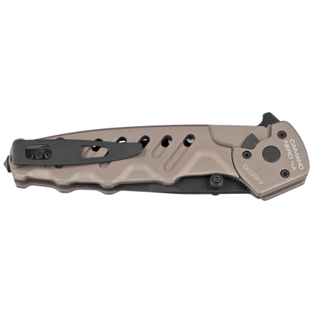 Extrema Ratio Caimano Nero N.A. Tactical Mud Aluminum Knife, Black MIL-C N690 (04.1000.0166/BLK/TM)