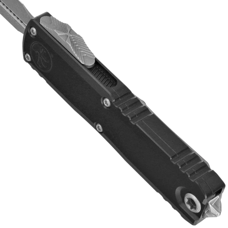 Nóż automatyczny OTF Microtech UTX-85 Gen IV D/E Black Aluminium, Apocalyptic M390MK by Tony Marfione (12324-10AP)