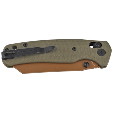Nóż składany Bestechman Cicada's Wing OD Green G10, Gold 10Cr15MoV (BMK06C)