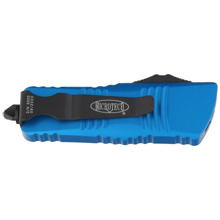 Microtech Mini Troodon D/E Blue Aluminium, Black by Tony Marfione knife (238-1BL)
