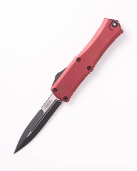 Nóż automatyczny OTF Microtech Hera II Mini Bayonet Merlot Aluminium, Black M390MK by Tony Marfione (1701M-1MR)