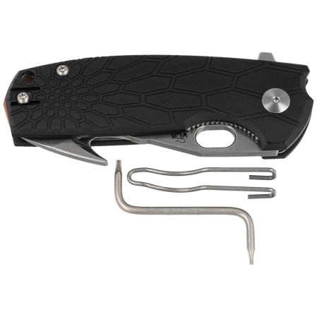 Fox Core Hunter Knife Black FRN, Stonewashed Becut by Jesper Voxnæs (FX-624 B)