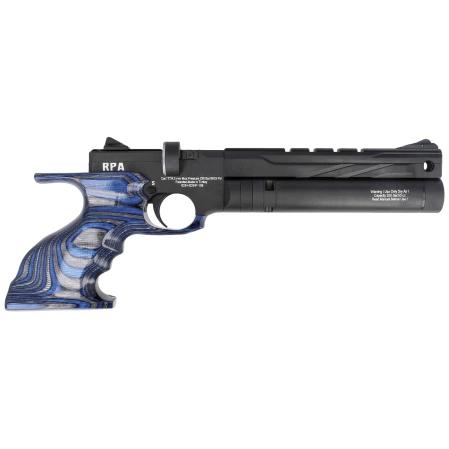 Reximex RPA Blue Laminated 5.5mm PCP Air Pistol with Regulator