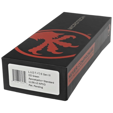 Microtech LUDT Gen III T/E OD Green Aluminum, Apocalyptic M390MK by Tony Marfione (1136-10APOD)