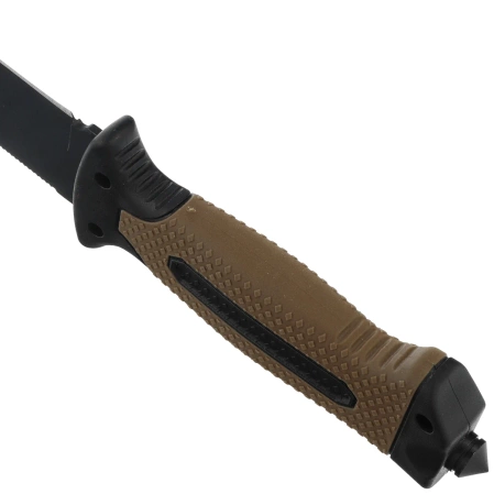 Martinez Albainox Knife ABS/Rubber Coyote/Black, Black 3Cr13Mov (32664)