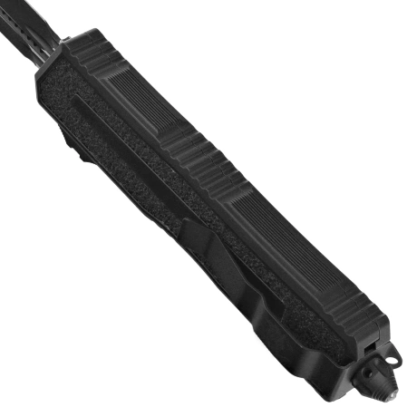 Microtech Scarab II Gen III D/E OTF Knife Black Aluminum, Tactical M390MK by Tony Marfione (1280-1T)