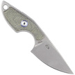 MKM Mikro 1 Green Canvas Micarta Neck Knife, Stonewashed M390 by Jesper Voxnæs (MKMR01-GC)