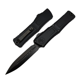 Microtech Combat Troodon Gen III D/E Signature OTF Knife Shadow DLC Aluminum, Shadow DLC M390MK by Tony Marfione (1142-1DLCTSH)