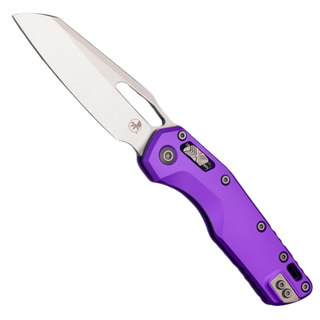 Microtech MSI S/E Knife Purple Aluminum, Stonewashed M390MK by Tony Marfione (210-10PU)