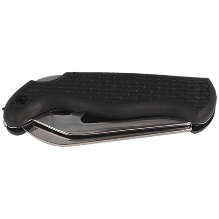 Nóż składany żeglarski MAC Coltellerie Boat 2 Black PP/TPE, Satin W 1.4034 (MC BOT2.N)