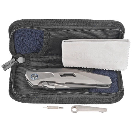 RikeKnife Shadow Tanto Gray Titanium, Satin M390 (RK-Shadow-T-P)