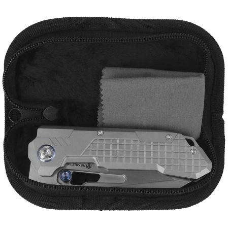 Remette RT-Cool Leopard Knife Gray Titanium, Pearlescent M390 (RTKS-T)