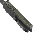 Nóż automatyczny OTF Tekto A5 Spry Mini D/P OD Green Aluminium, Black CPM S35VN