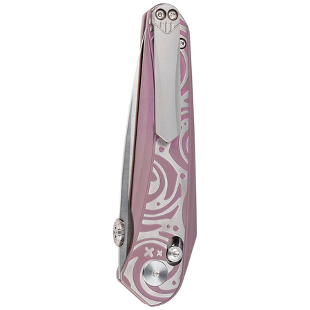 Nóż składany Bestech Mothus Purple Titanium, Satin M390 by Kombou (BT2206D)