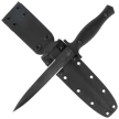 Spartan Blades George V-14 Dagger Knife Black G10, Black PVD MagnaCut by Les George (SB27BKBKKYBK)