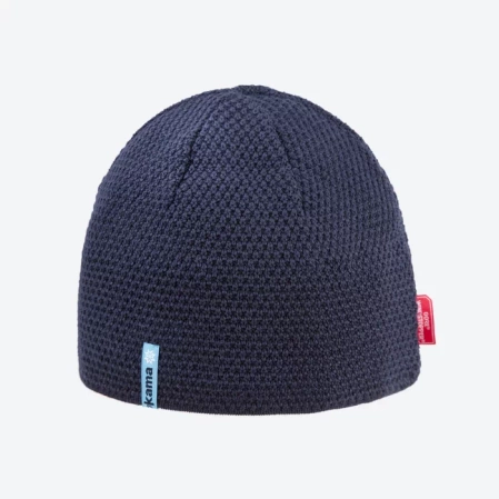 Kama Merino Wool/Acrylic Gore-Tex Infinium Windstopper, Navy beanie (AW62-108 XL)