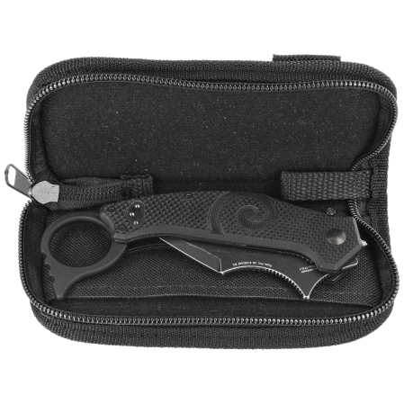 FOX Knife Moa Black G10, Black Stonewashed N690Co by Jared Wihongi (FX-653)