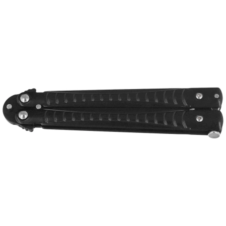 Martinez Albainox Balisong Knife Black Steel, Black 3Cr13Mov (02206)