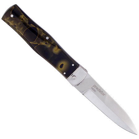 Mikov Predator Green Raffir, Mirror N690 Knife (241-BRa-1/KP GREEN)
