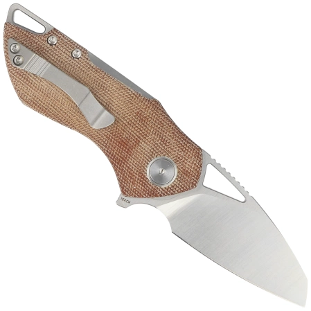 Bestech Knife Riverstone Natural Canvas Micarta, Satin 154CM by Frank Grissom (BL03E)