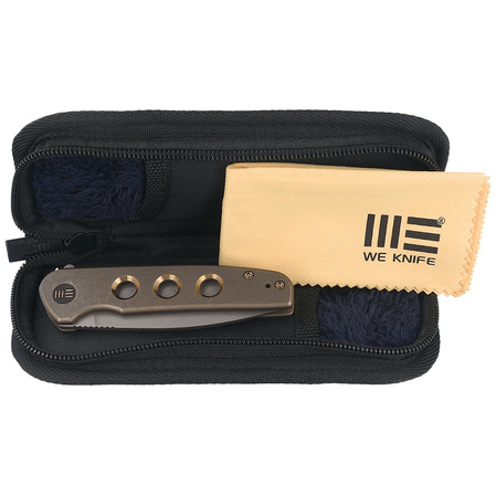 WE Knife Shakan LE No ???/210 Bronze Titanium, Gray Stonewashed CPM 20CV (WE20052B-2)
