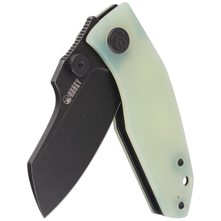 Kubey Knife Monsterdog Jade G10, Darkwashed 14C28N by Dmitry Osarenko (KU337C)