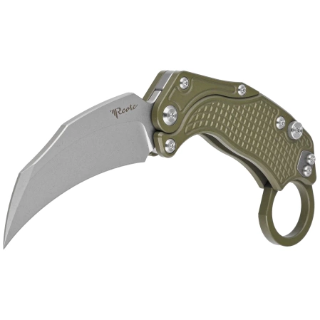 Reate Knife EXO-K Gravity Karambit Green Aluminium, Stonewashed N690