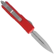 Microtech UTX-85 D/E OTF Knife Red Aluminum, Satin M390 (232-4RD)