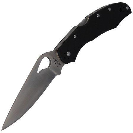 Spyderco Byrd Cara Cara 2 G-10 Black, PlainEdge (BY03GP2)