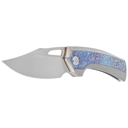 WeKnife Nefaris LE No 147/260 Gray/Flamed Titanium, Hand Rubbed Satin CPM 20CV (WE22040FA-1)
