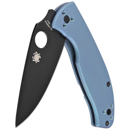 Spyderco Tenacious R.I.L. Blue Titanium, Black 8Cr13MoV by Eric Glesser (C122TIBLBKP)