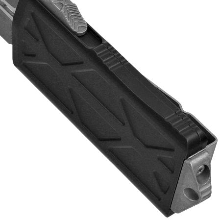 Microtech Exocet D/E OTF Knife Black Aluminum, Apocalyptic M390MK by Tony Marfione (157-10AP)