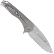 Medford Knife Praetorian Swift FL Flipper Tumbled Blade, Blue Handle, Flamed HW/Clip, S45VN (MKFF2064TD-44TM-TFCF-Q4)