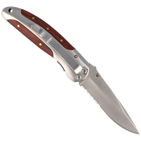 Nóż składany Herbertz CJH Pakka Wood/Steel, Satin 420 (44199)