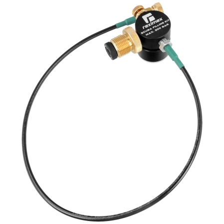 Reximex Scuba Tank Adapter and Hose with Quick Disconnect