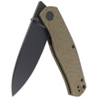 Nóż składany Civivi Sokoke Green Burlap Micarta, Black Stonewashed 14C28N by Ray Laconico (C22007-2)