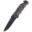 Herbertz Solingen Rescue Knife Camo Optics Aluminium, Black Blade (44068 - 218111)