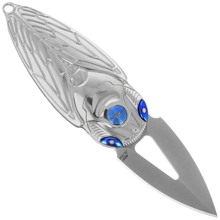 Nóż składany Rike Knife RK Cicada-P Grey Titanium, Bead Blasted M390