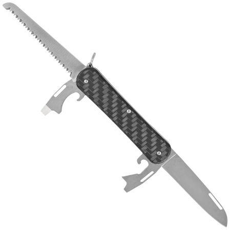 Fox Vulpis S4 Carbon Fiber 3K, Polished M390 Pocket Knife (FX-VP130-S4 CF)